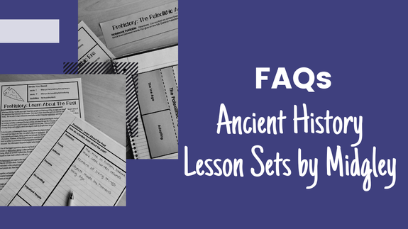 Ancient History Lesson Sets - 6th Grade Curriculum