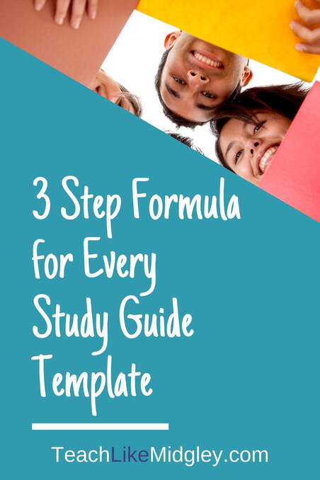 3 Step Formula for Every Study Guide Template