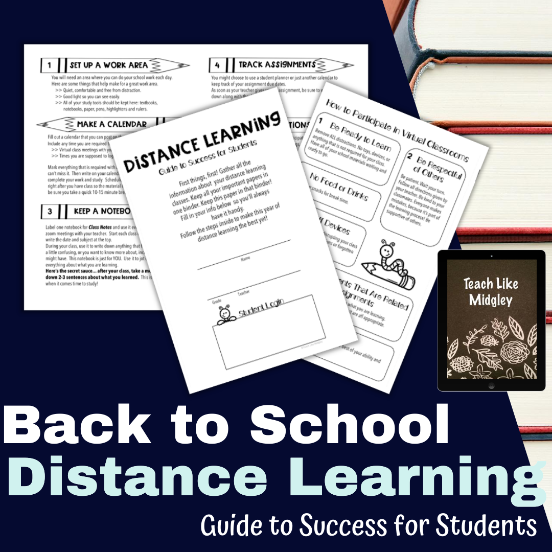 Back to School Distance Learning Guide for Students | Teach Like Midgley