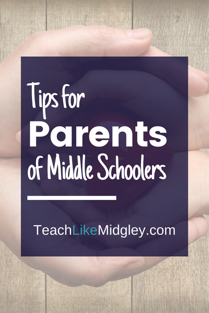 Tips for Parents and how they can help their middle schooler at home