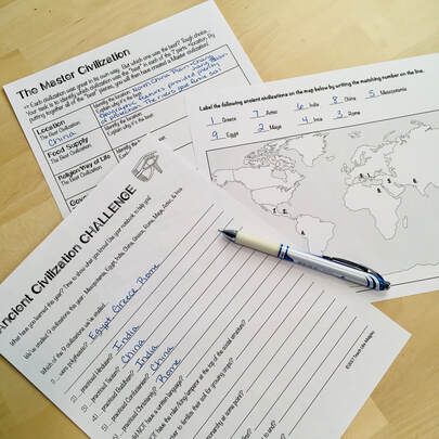 3 End of the School Year Challenges for Your Ancient Civilizations Curriculum