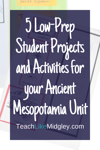 Ancient Mesopotamia Projects and Activities