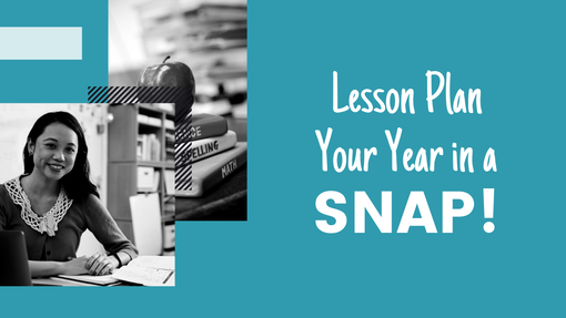 Lesson Plan Your Year using these easy steps