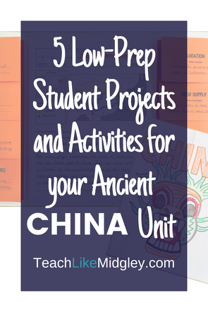 Ancient China Projects and Activities