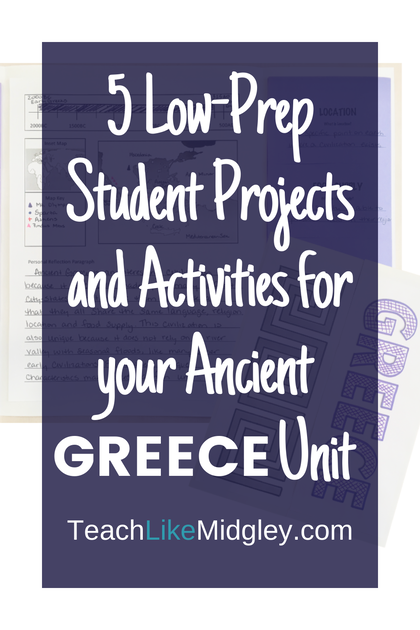 Ancient Greece Projects and Activities