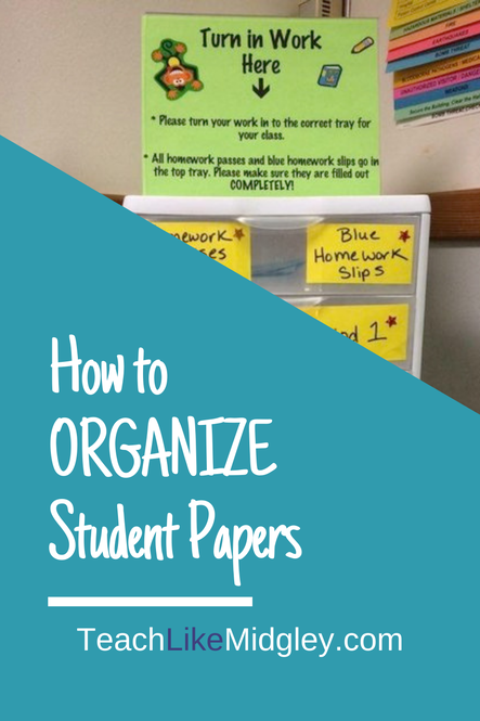 How to organize student papers