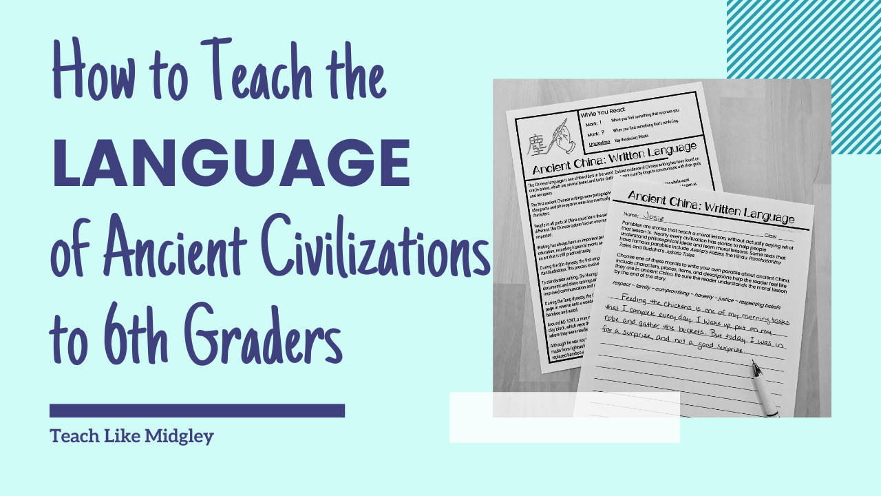 How to Teach about the Written Languages of the Ancient World to Sixth Graders